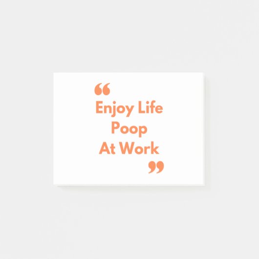 Poop op het werk post-it® notes (Voorkant)