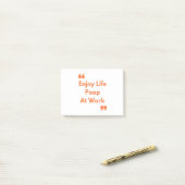 Poop op het werk post-it® notes (Op bureau)