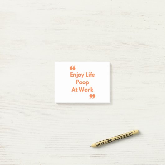 Poop op het werk post-it® notes (Op bureau)