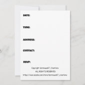 POOP party grappig schattig meisjes jongens verjaa Kaart (Achterkant)