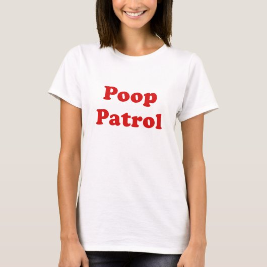 Poop Patrol T-shirt (Voorkant)