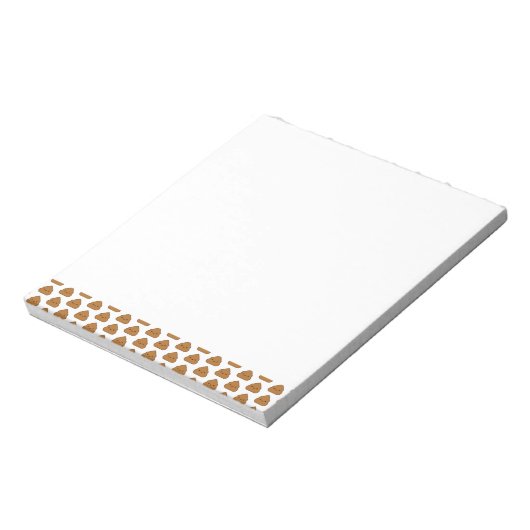 Poop Pattern Notepad Notitieblok (Linkerzijde)