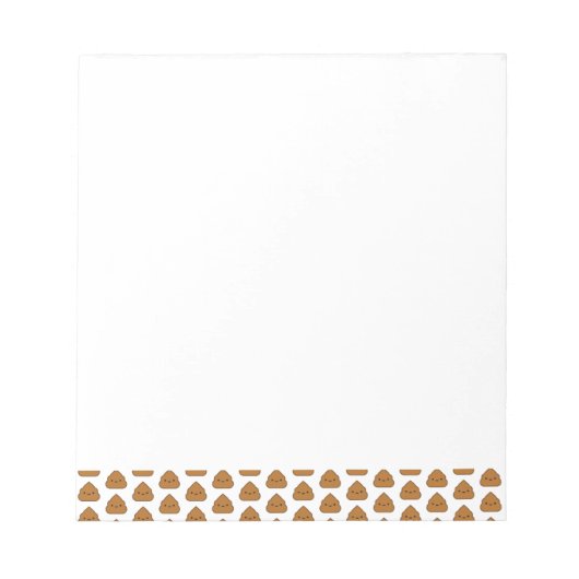 Poop Pattern Notepad Notitieblok (Voorkant)