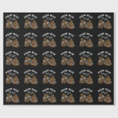 Poop Quiz Funny Poo Pun Dark BG Cadeaupapier (Vlak)