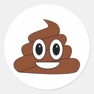 Poop Ronde Sticker