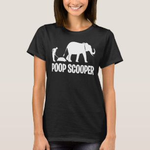 Poop Scooper Animal Keeper Zoo Keeper Animal Zool T-shirt