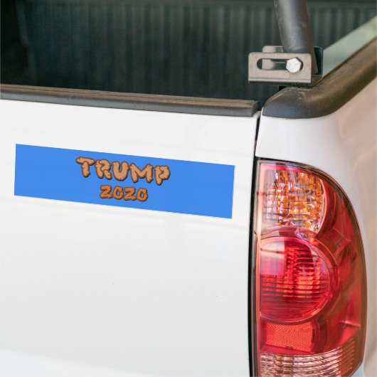 Poop Shaped Font Trump 2020 Bumpersticker (Op Truck)