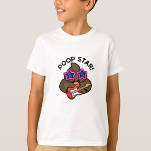 Poop Star Funny Pop Star Pun T-shirt