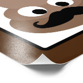 Poop Veel gezichten Brown Foto Afdruk (Hoek)