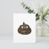 Poop voor de Cartoon van de benedenverdieping Briefkaart (Staand voorkant)