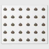 Poop voor de Cartoon van de benedenverdieping Cadeaupapier (Vlak)