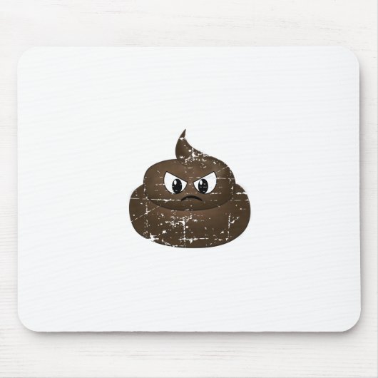 Poop voor de Cartoon van de benedenverdieping Muismat (Voorkant)