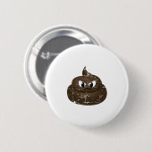 Poop voor de Cartoon van de benedenverdieping Ronde Button 5,7 Cm (Voorkant /achterkant)