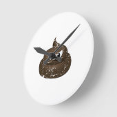 Poop voor de Cartoon van de benedenverdieping Ronde Klok (Hoek)