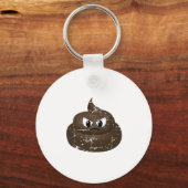 Poop voor de Cartoon van de benedenverdieping Sleutelhanger (Voorkant)