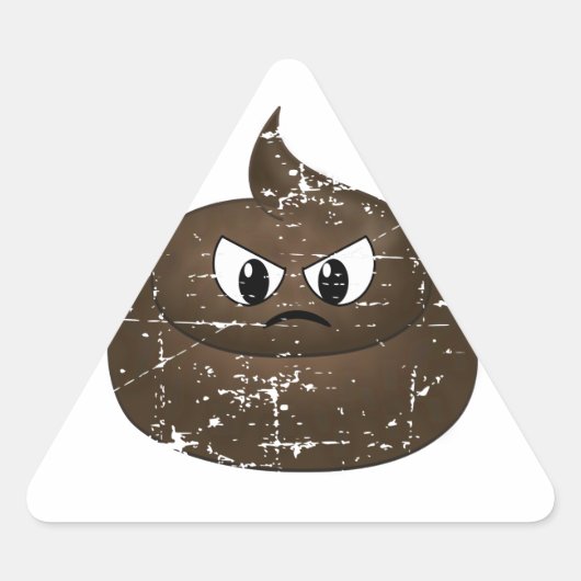 Poop voor de Cartoon van de benedenverdieping Sticker (Voorkant)