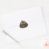 Poop voor de Cartoon van de benedenverdieping Sticker (Envelop)