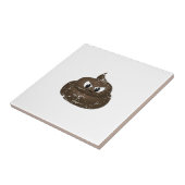 Poop voor de Cartoon van de benedenverdieping Tegeltje (Zijkant)