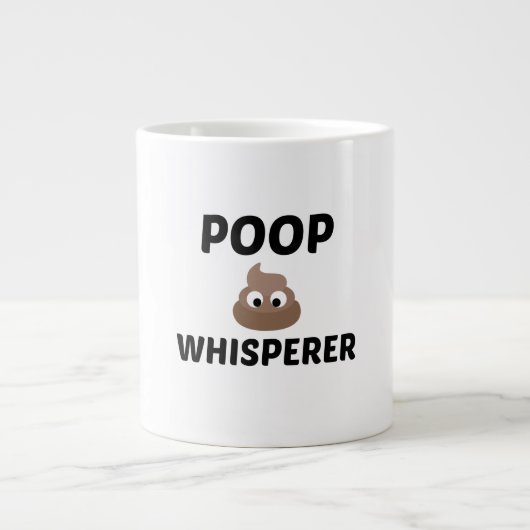 POOP WHISPERER GROTE KOFFIEKOP (Voorkant)