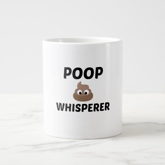 POOP WHISPERER GROTE KOFFIEKOP (Voorkant)