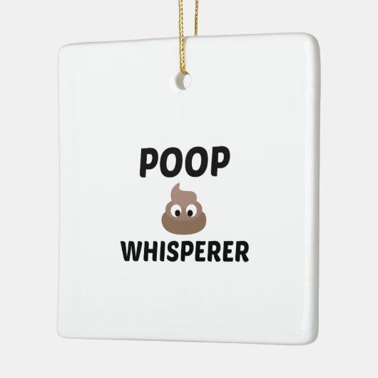 POOP WHISPERER KERAMISCH ORNAMENT (Links)