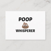 POOP WHISPERER VISITEKAARTJE (Voorkant)