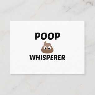 POOP WHISPERER VISITEKAARTJE