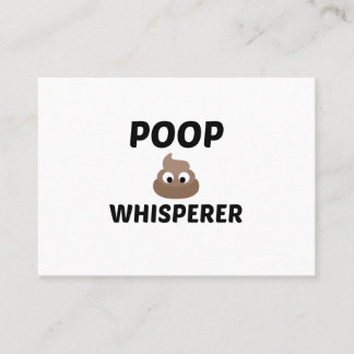 POOP WHISPERER VISITEKAARTJE