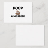 POOP WHISPERER VISITEKAARTJE (Voorkant / Achterkant)