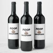 POOP WHISPERER WIJN ETIKET (Flessen)