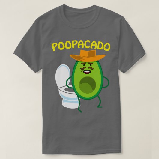 Poopacado Naughty Dad Avocado T-shirt (Design voorkant)