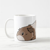 Pooped Pig Cute Brown & Cream Guinee Pig Koffiemok (Links)