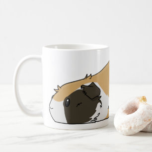 Pooped Pig Cute Tricolor Guinea Pig Koffiemok