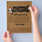 Pooper Scooper business traan flyer (Hand)