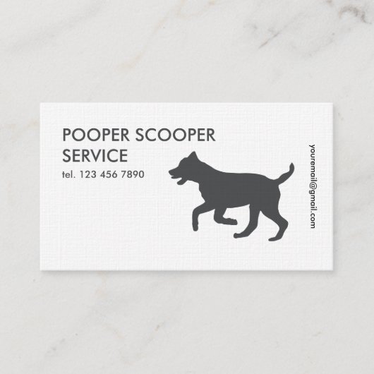Pooper Scooper Visitekaartje (Voorkant)