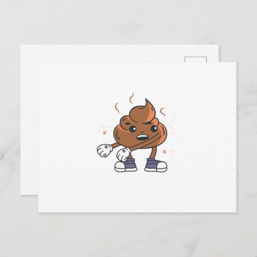 Poopflakkering Briefkaart (Voorkant / Achterkant)