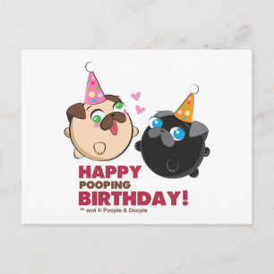 Poopie en Doopie Verjaardag Briefkaart