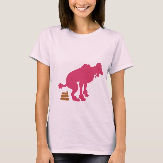 Poopin Roze Podle T Shirt (Voorkant)