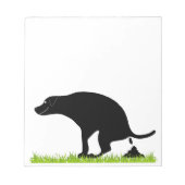 Pooping Dog Notitieblok (Voorkant)