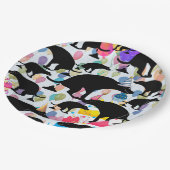 Pooping Dog Verjaardagsfeestje Papieren Bordje (Gekanteld)