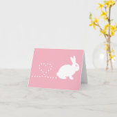 Pooping Hart Konijn Groeten Kaart (Gele Bloem)