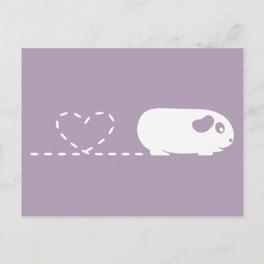 Pooping Heart Guinee Briefkaart (Voorkant)