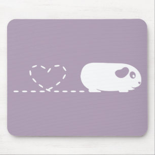 Pooping Heart Guinee Pig Mousemat Muismat