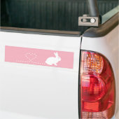 Pooping Heart Rabbit Car Bumpersticker (Op Truck)
