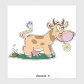 Pooping Koe Sticker (Vel)