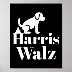 Pooping op Harris Wheimer Grappig Politiek Poster