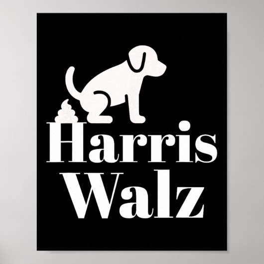 Pooping op Harris Wheimer Grappig Politiek Poster (Voorkant)