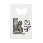 poopingssleuf creditkaart flessenopener (Achterkant)