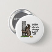 poopingssleuf ronde button 5,7 cm (Voorkant /achterkant)