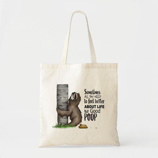 poopingssleuf tote bag (Voorkant)